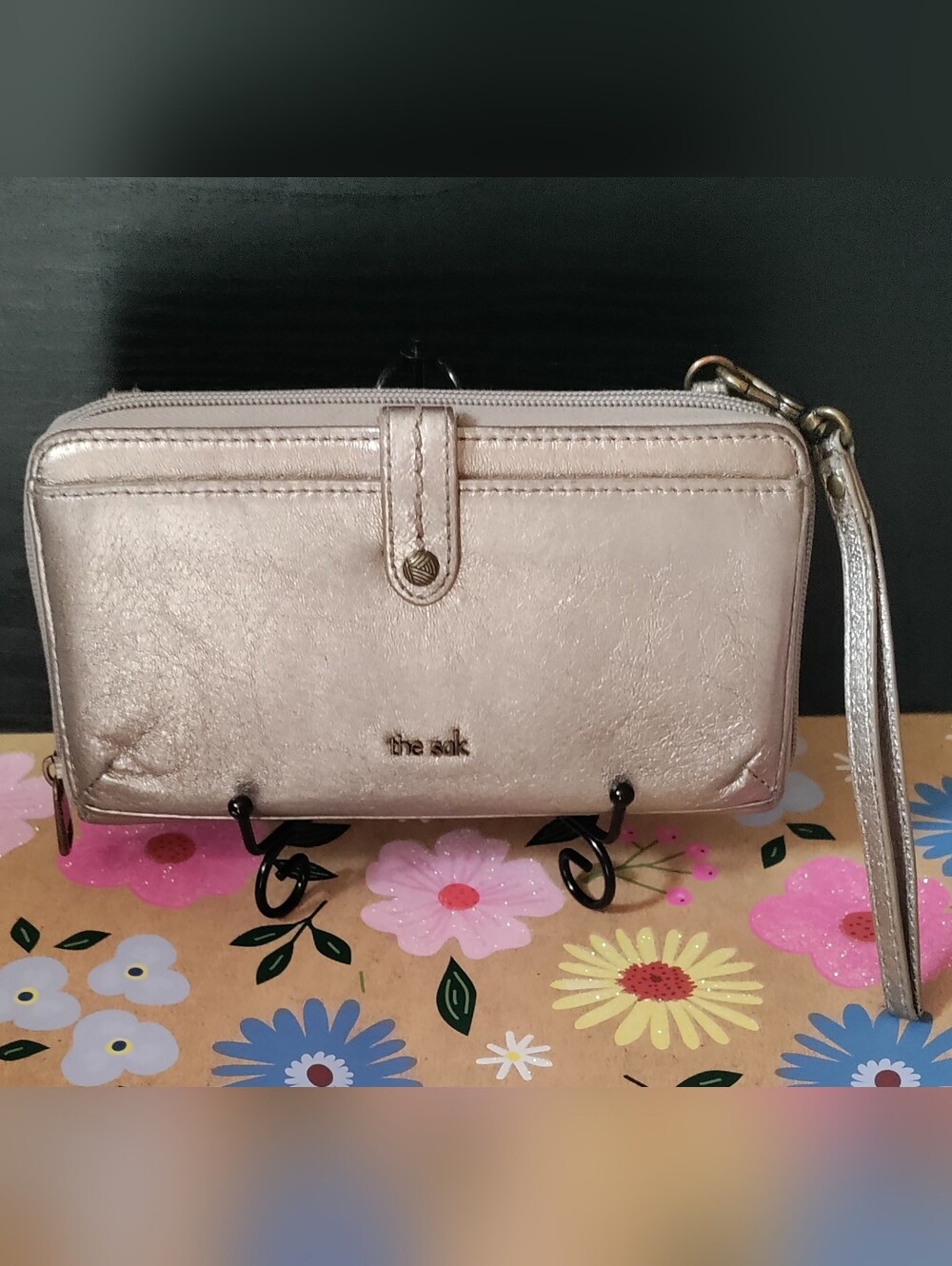 The Sak 3-In-1 Leather Phone Wallet Crossbody – Pyrite